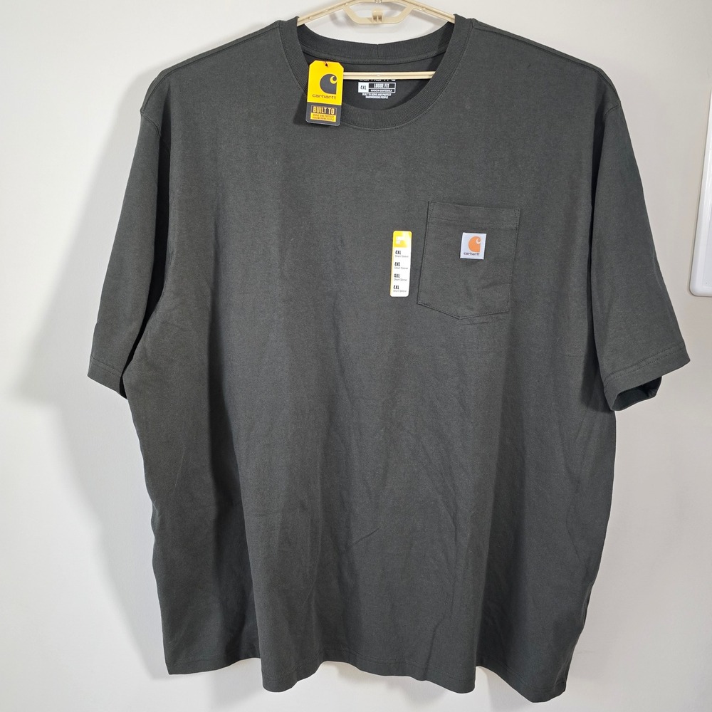 Carhartt Workwear Pocket T-Shirt Heavyweight Cotton Tee Relaxed Fit 2XL